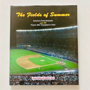 The Fields of Summer Baseball Ballparks History Book Hardcover MLB Stadiums
